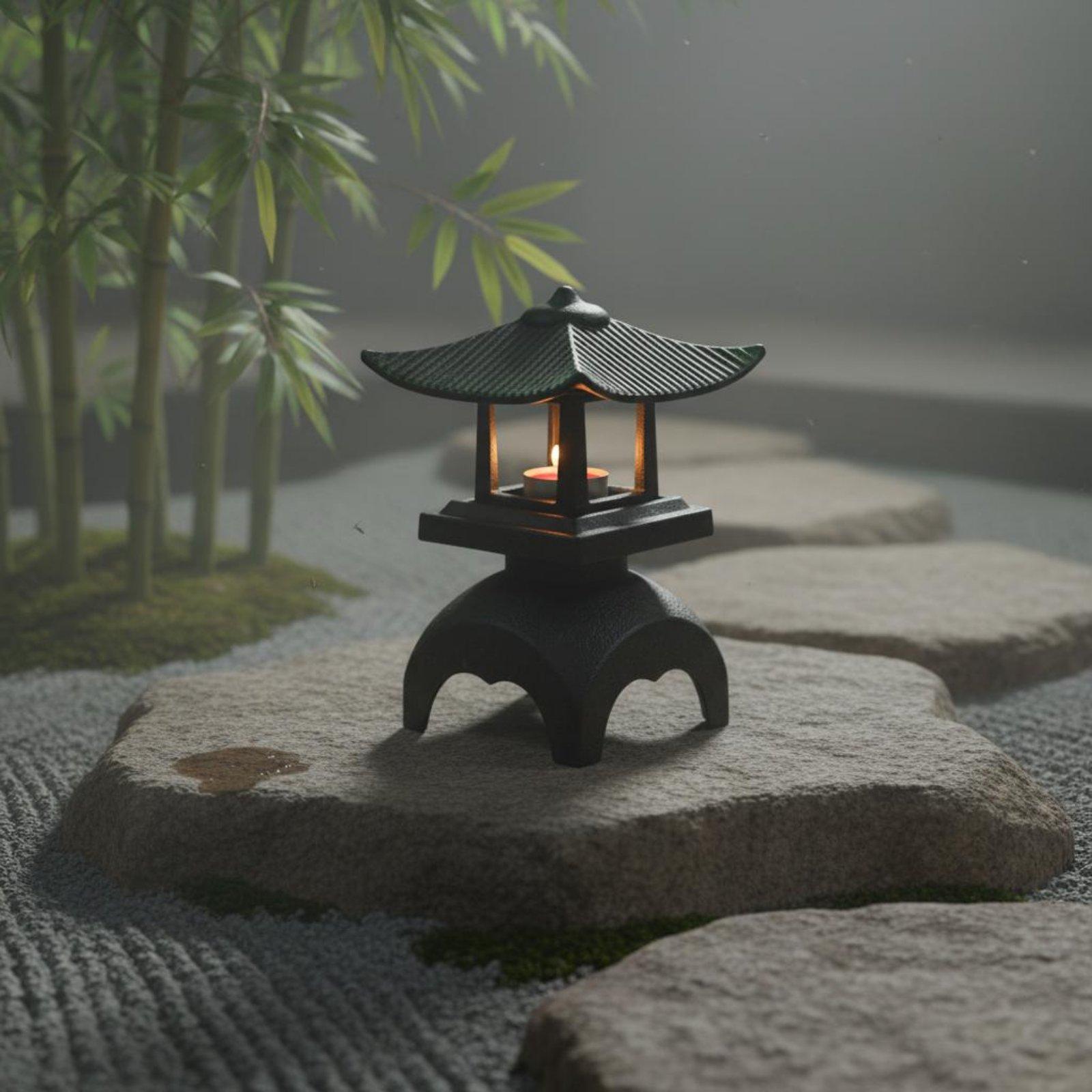Candle Holder Decor - Elegante Portacandele in Ghisa, Lanterna Decorativa