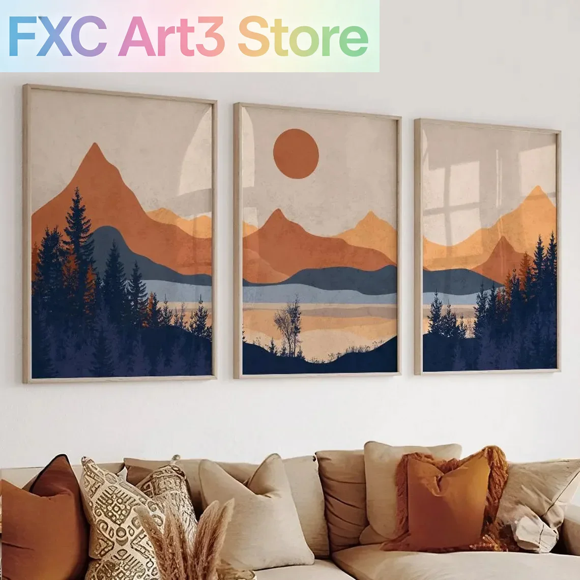 Abstract Canvas Set - 3 pezzi/set senza cornice, poster da