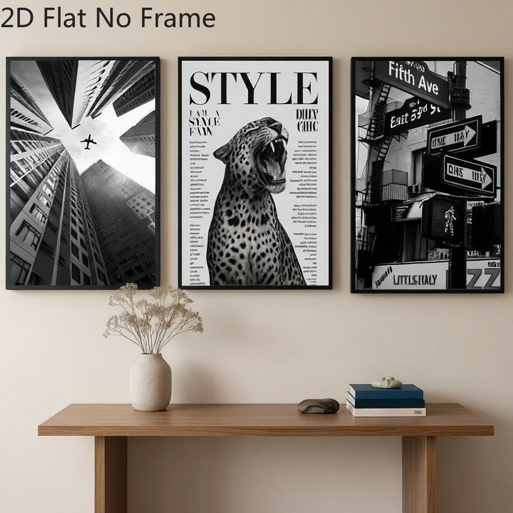 Abstract Canvas Set - (Senza Cornice 3 Pezzi) - 2D