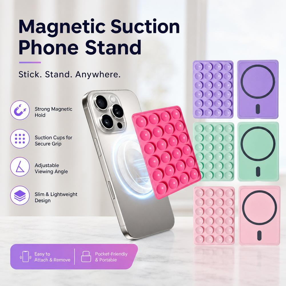 Wall Sticker - Supporto per telefono in silicone con