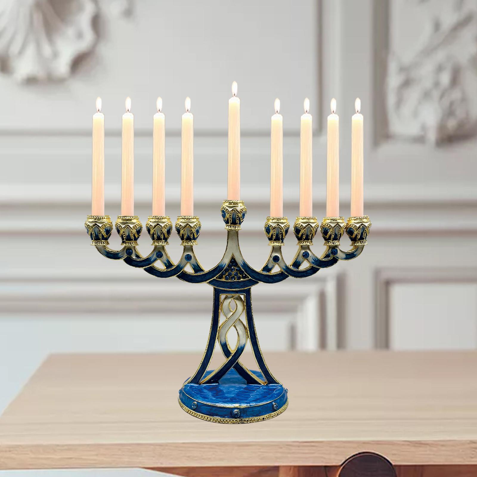 Portacandele Menorah Smaltato  - Candle Holder Decor recensione e prezzo