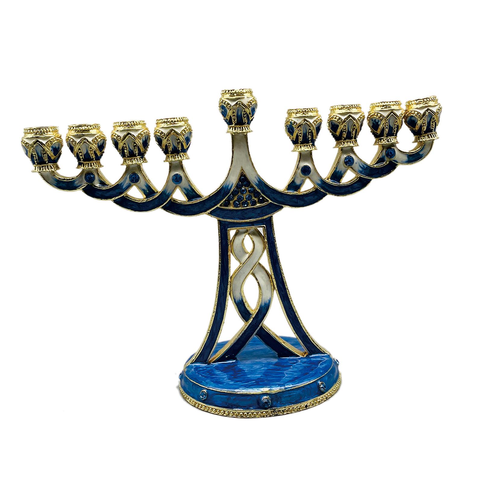 Portacandele Menorah Smaltato  - Candle Holder Decor recensione e prezzo