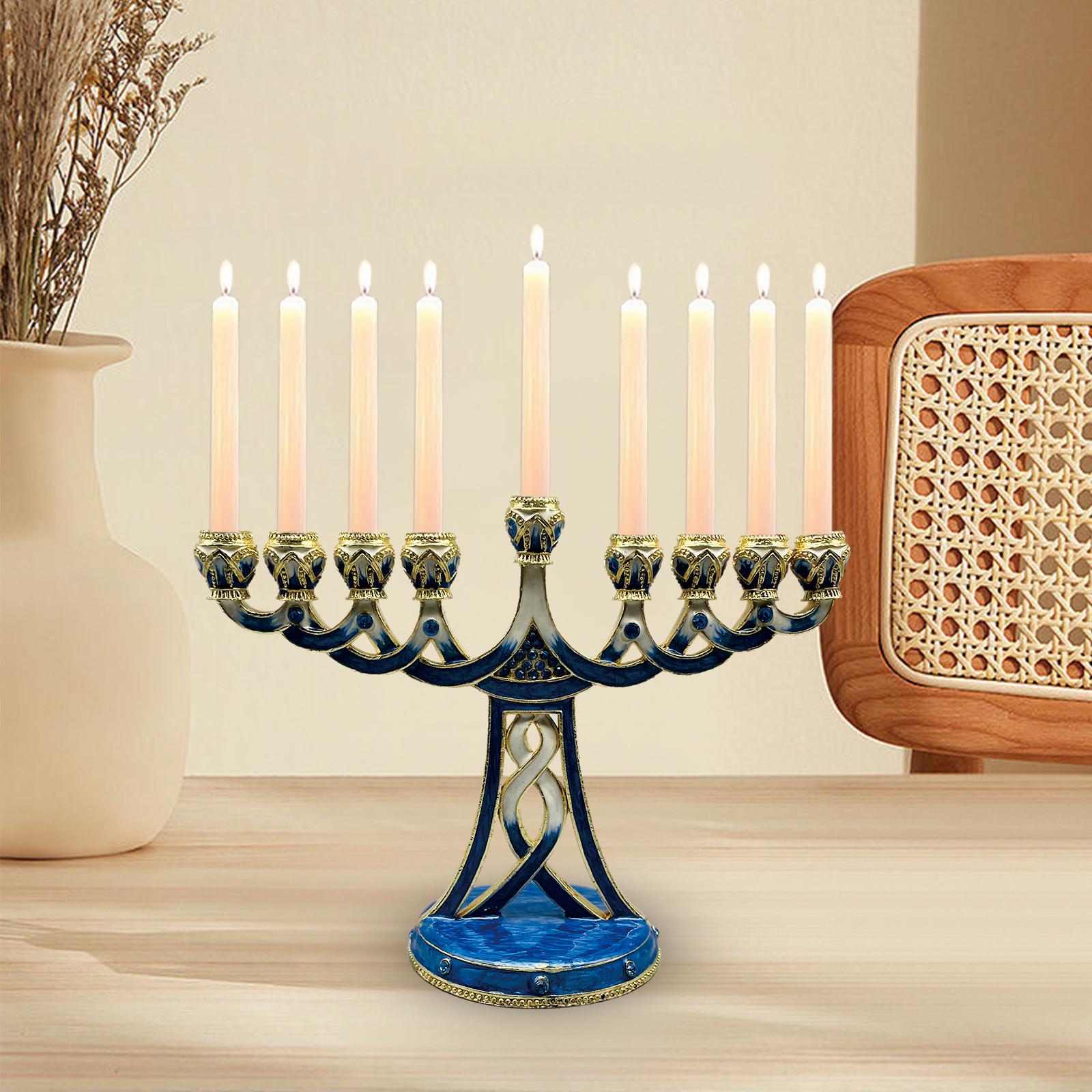 Portacandele Menorah Smaltato  - Candle Holder Decor recensione e prezzo
