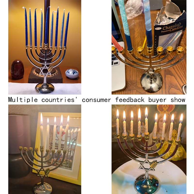 Menorah per Hanukkah a 9 Bracc - Candle Holder Decor recensione e prezzo