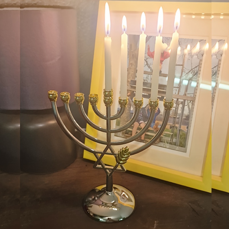 Menorah per Hanukkah a 9 Bracc - Candle Holder Decor recensione e prezzo