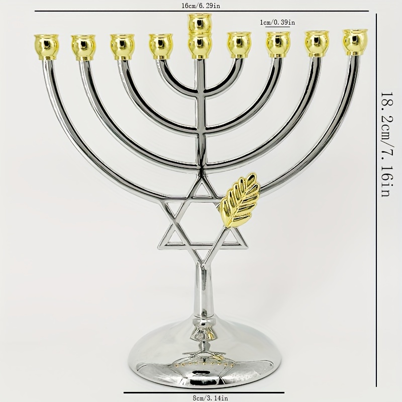 Menorah per Hanukkah a 9 Bracc - Candle Holder Decor recensione e prezzo