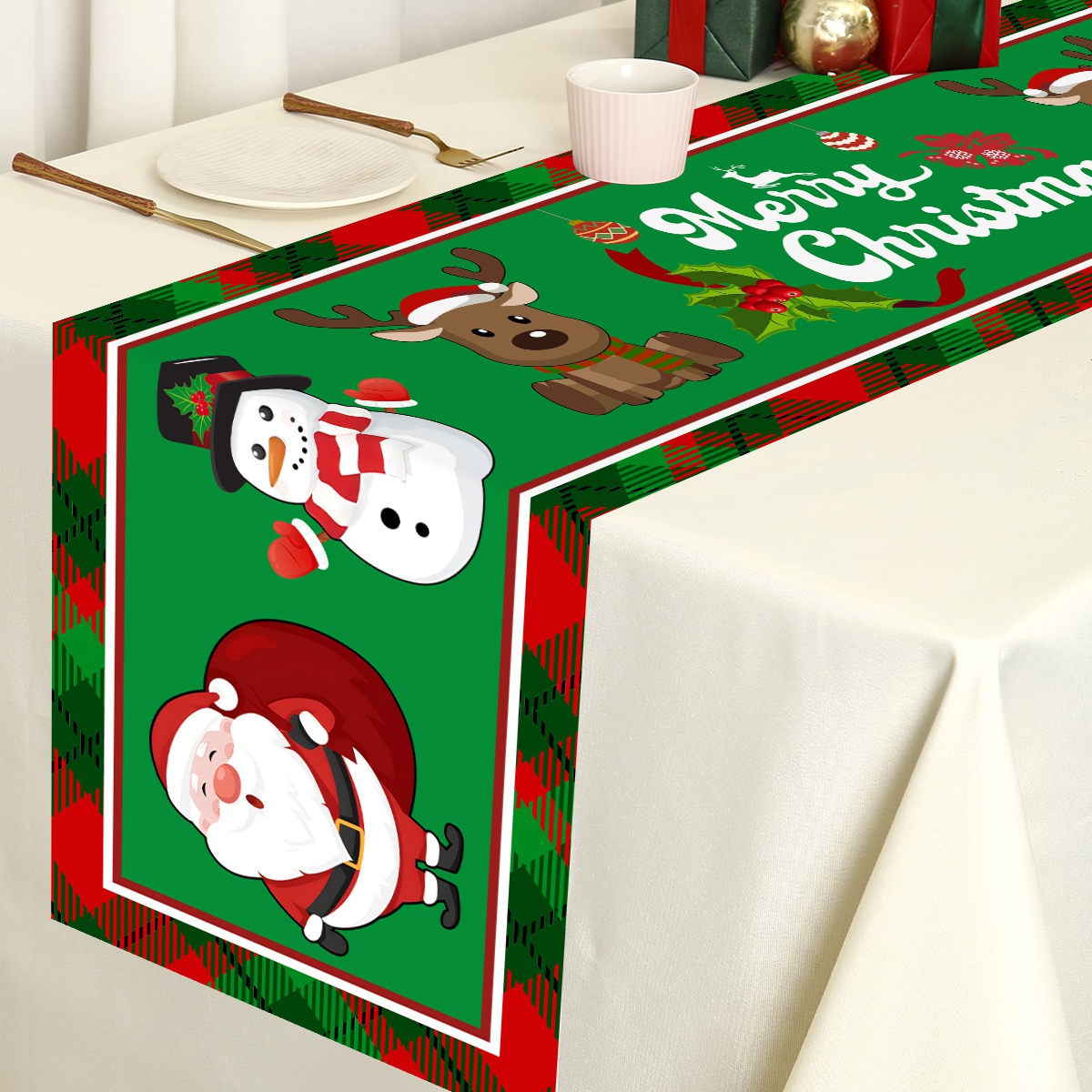 Natale babbo natale poliestere - Table Runner recensione e prezzo