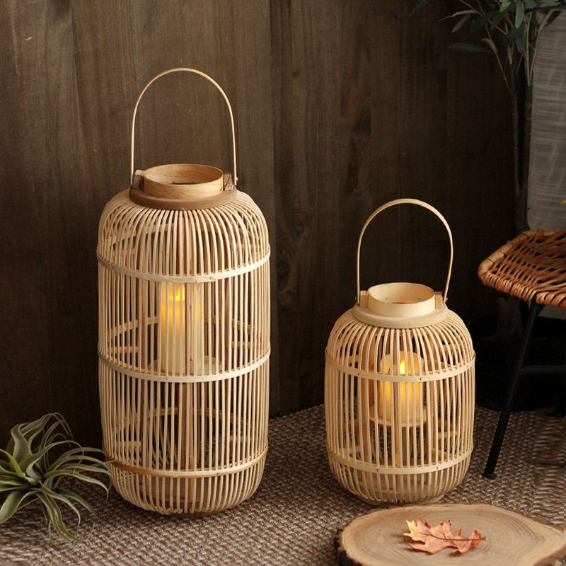 Lampada a Vento in Bambù Fatta - Candle Holder Decor recensione e prezzo