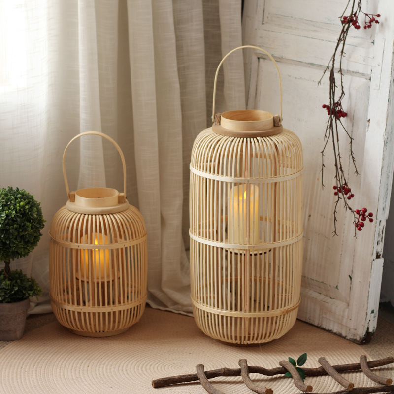 Lampada a Vento in Bambù Fatta - Candle Holder Decor recensione e prezzo