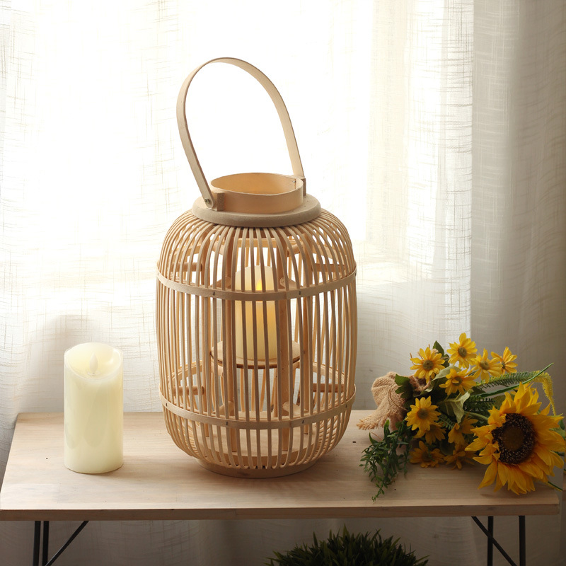 Lampada a Vento in Bambù Fatta - Candle Holder Decor recensione e prezzo