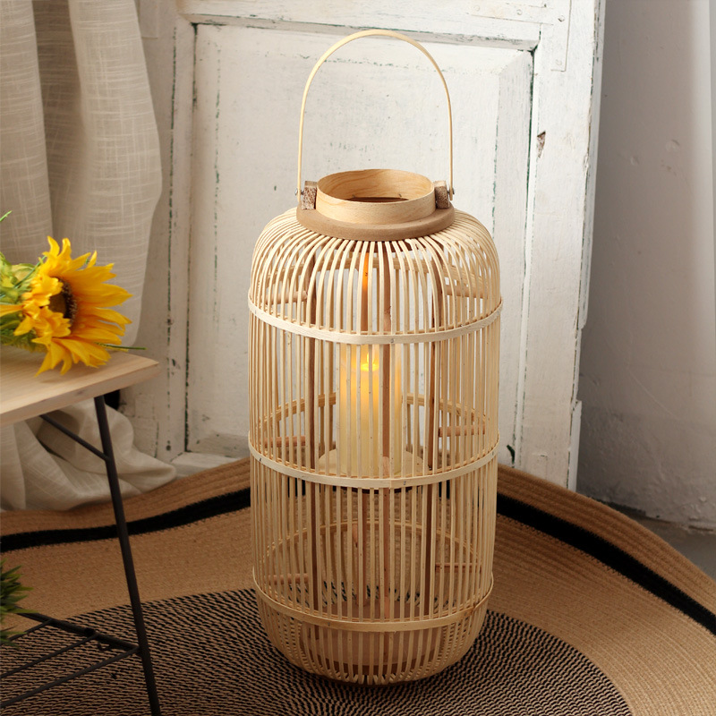 Lampada a Vento in Bambù Fatta - Candle Holder Decor recensione e prezzo