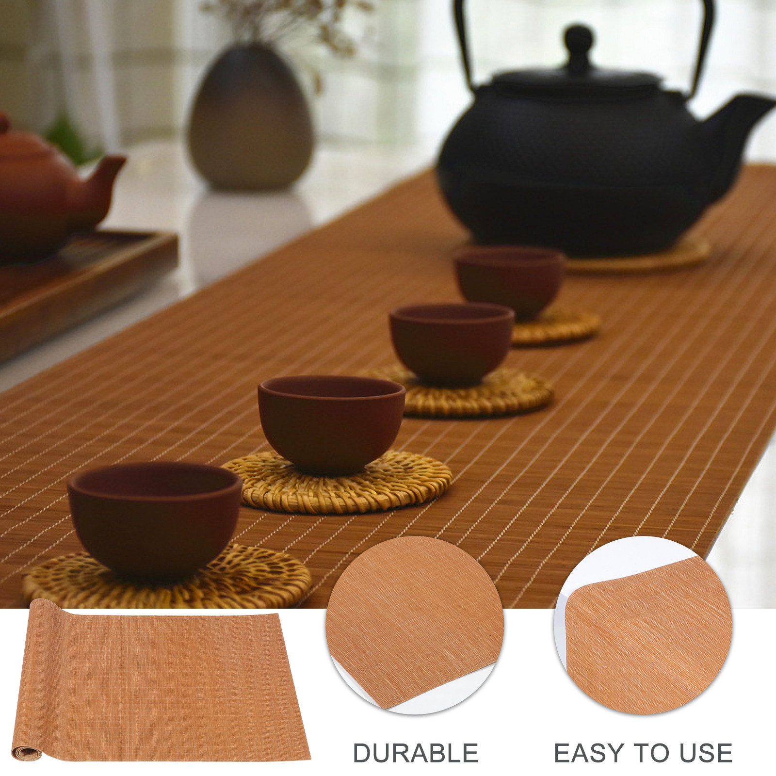 Tappetino da tè in bambù fatto - Table Runner recensione e prezzo