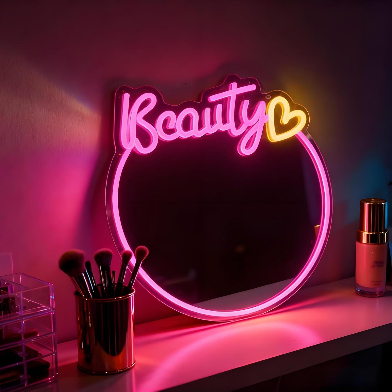 Specchio da trucco con insegna - Decorative Mirror recensione e prezzo
