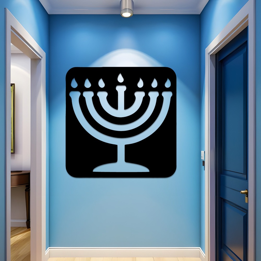 CIFBUY Menorah Vintage in Meta - Wall Art recensione e prezzo