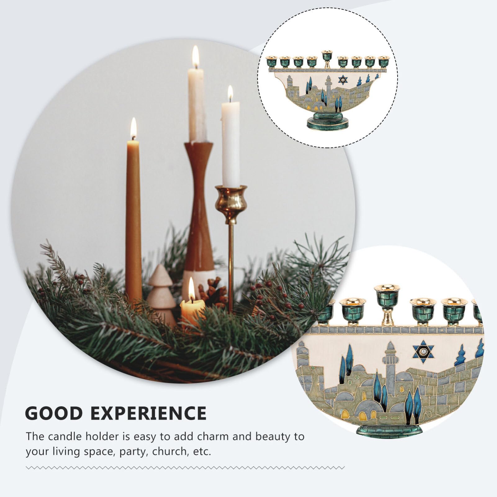 Menorah di Gerusalemme, Portac - Candle Holder Decor recensione e prezzo
